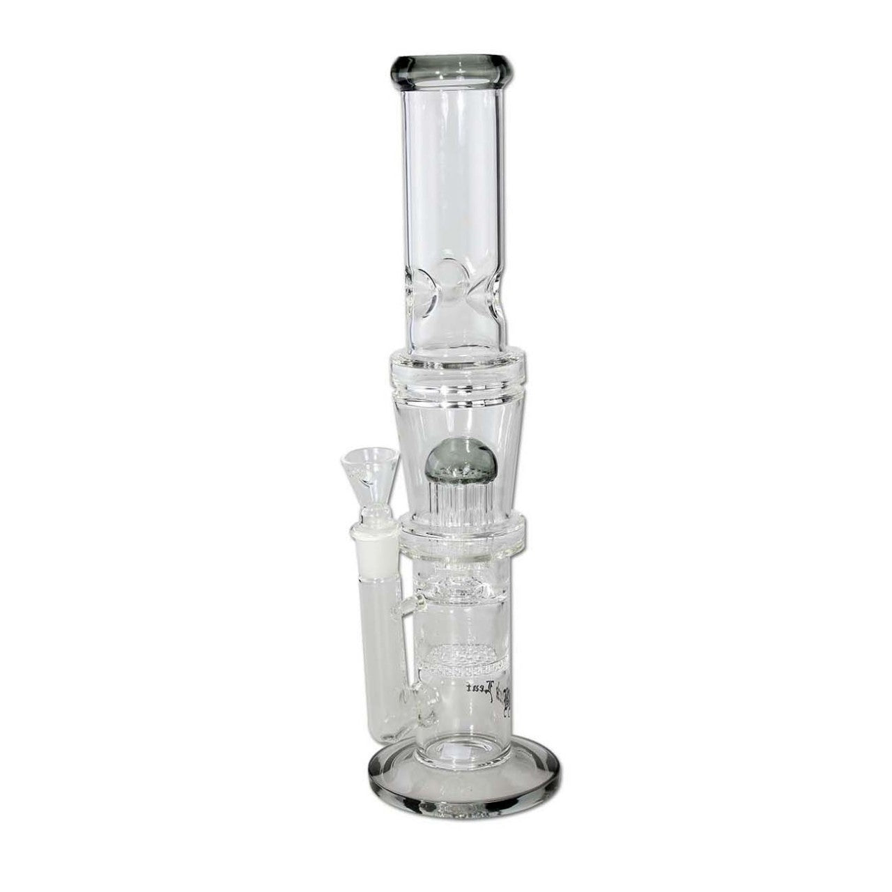 Black Leaf Icebong HoneyComb Tree Perco grey bong in vetro