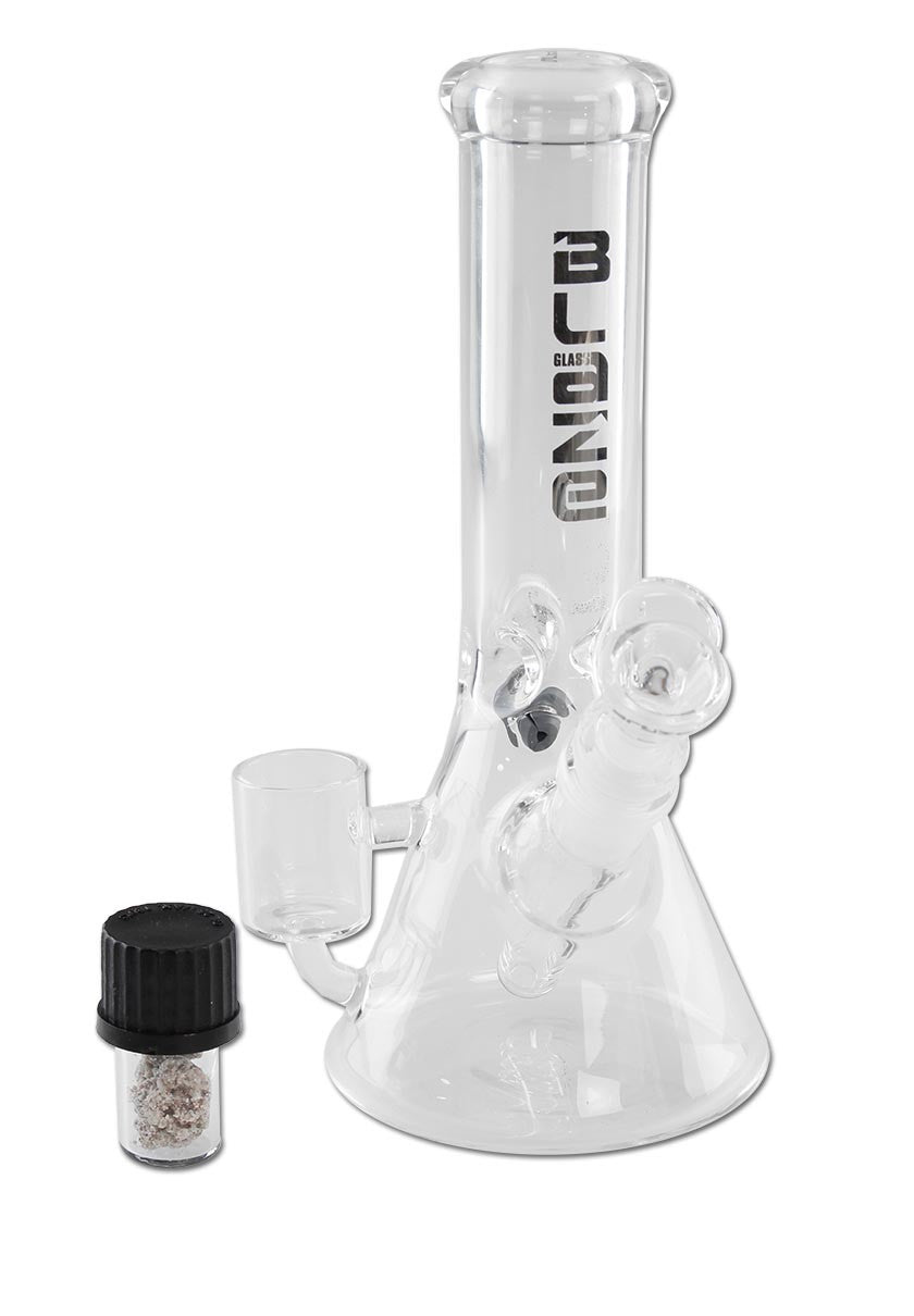 Blaze Glass Parafernalia Flask Bong Ice with Lid bong con diffusore