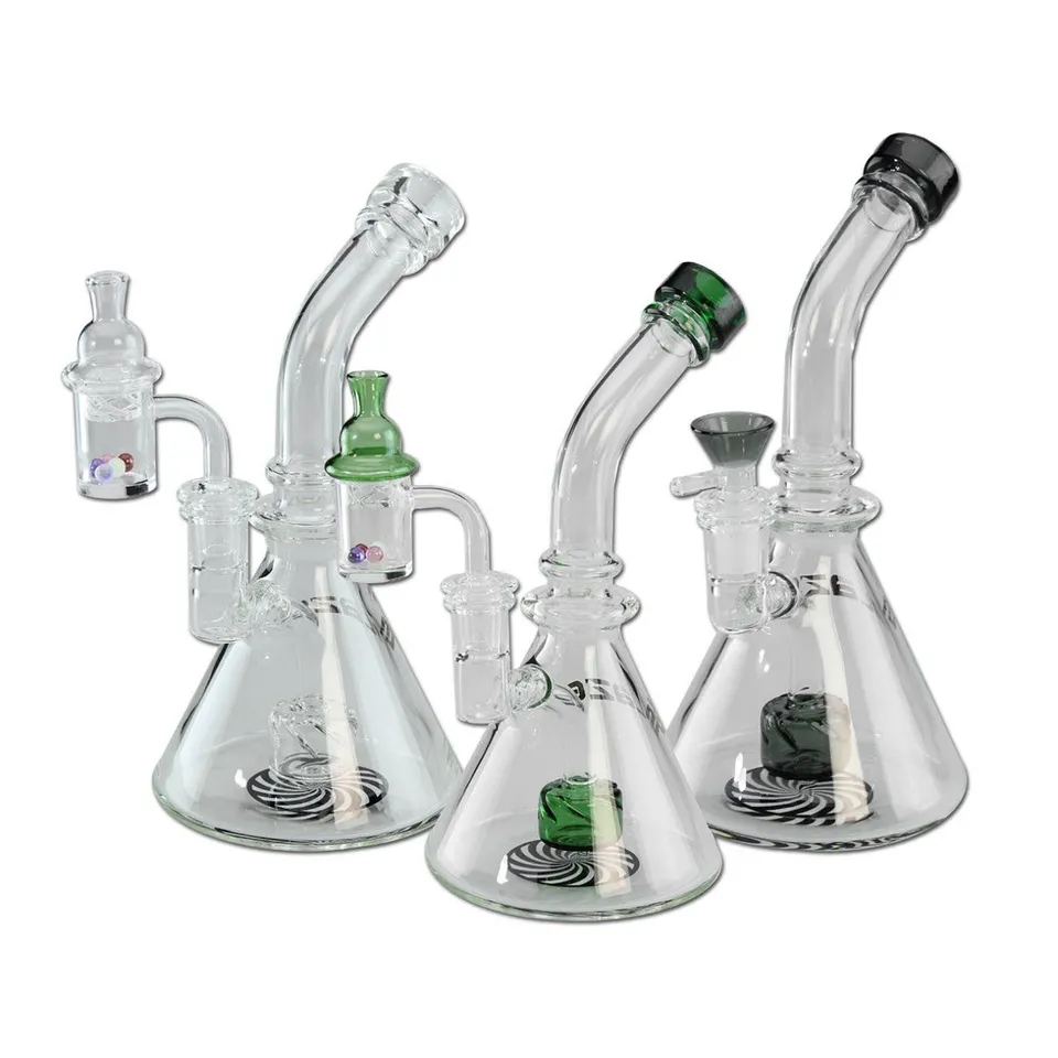 BLAZE Parafernalia Herb Bong incl. Banger/Carb Cap bong per erbe e concentrati