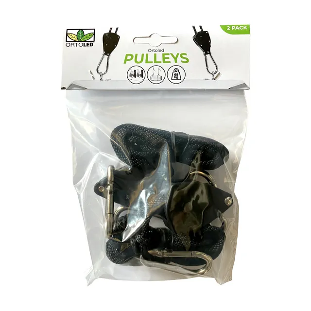 Ortoled Pulleys carrucole per lampada set 2 pezzi portata 68 kg