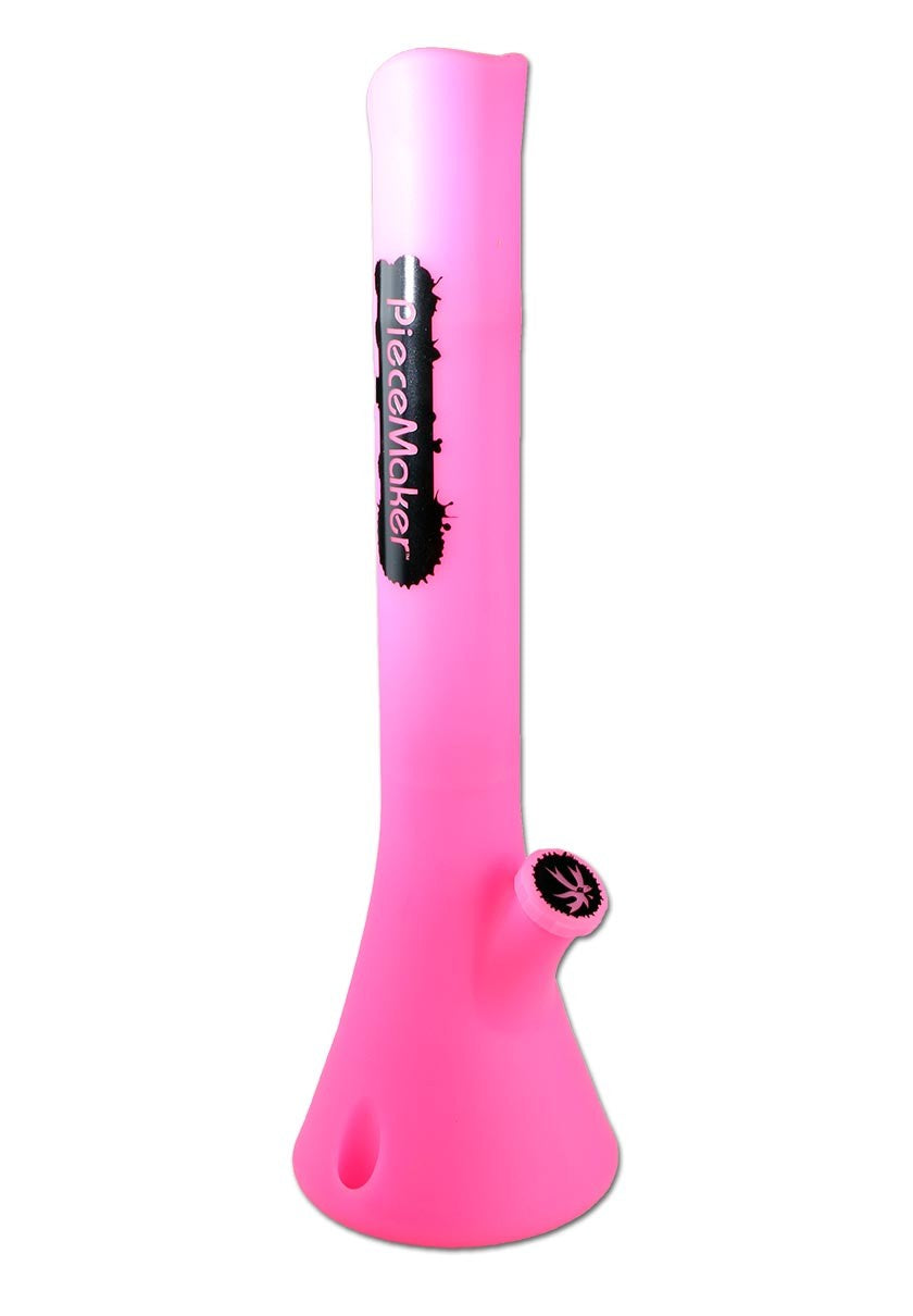 PieceMaker Kahuna Miss PinkyGlow Silicone Bong in silicone