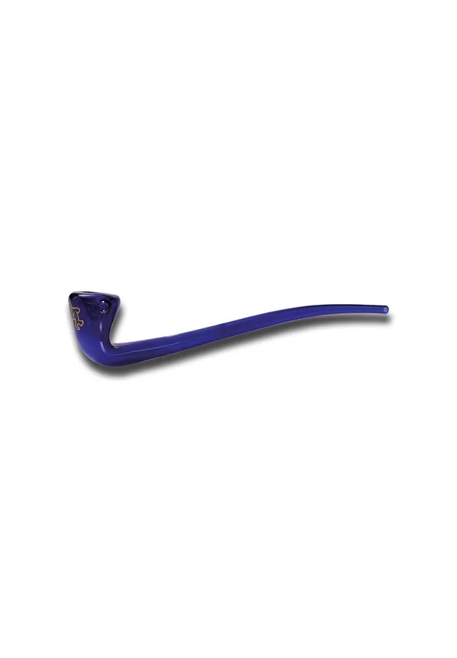 Black Leaf Gandalf pipa media blu in vetro borosilicato