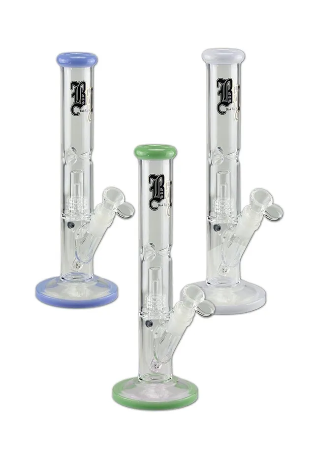 Black Leaf Parafernalia Cilindro Bong Ghiaccio con Percolatore a Tamburo bong