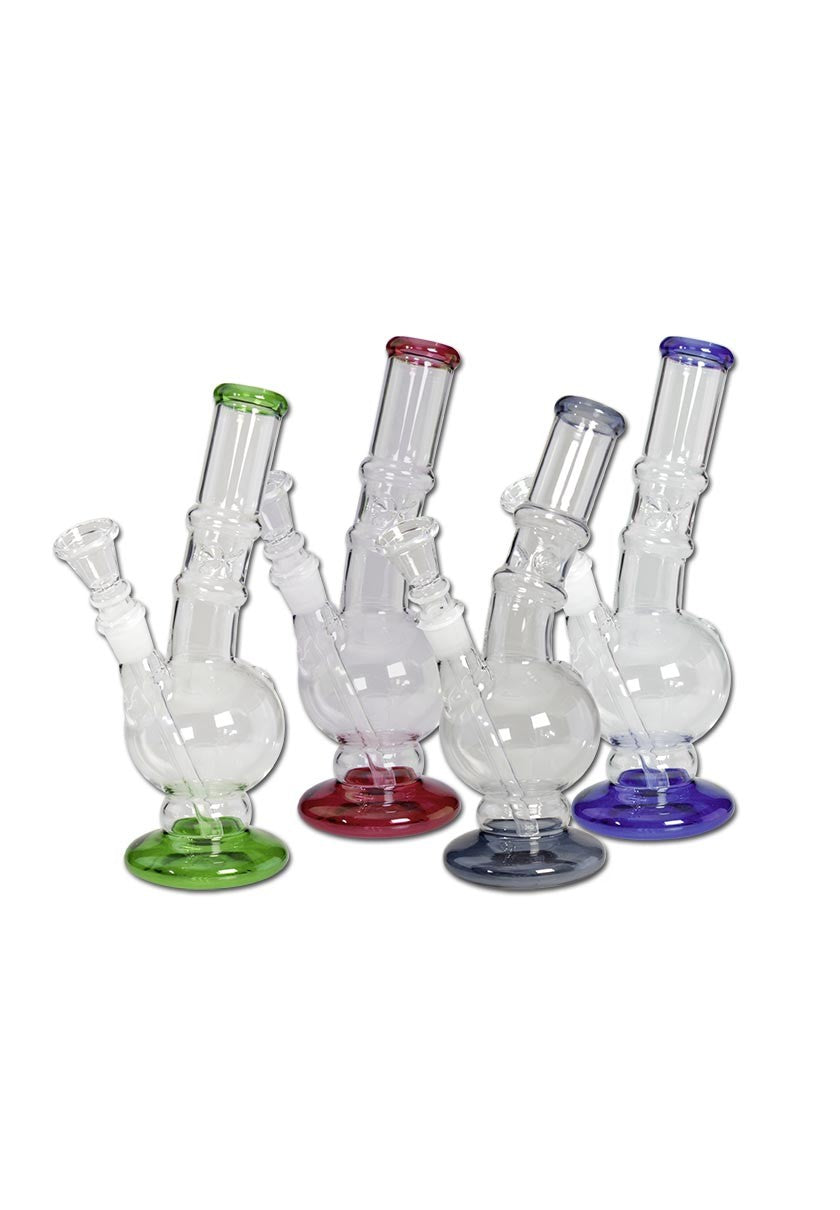 Glass Icebong mini Various Colours bong con tacche per ghiaccio