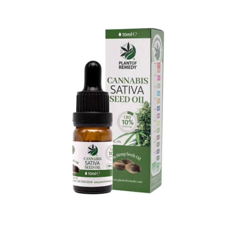 Plant of Remedy CBD Olio di Cannabis con 10% CBD 10ML olio 1000 mg