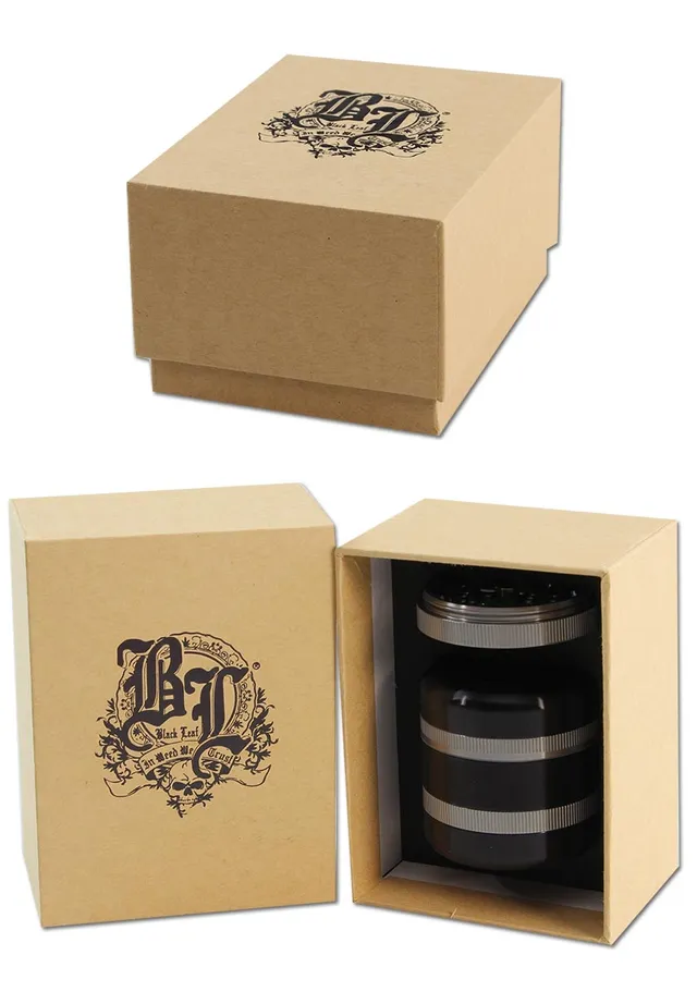 Black Leaf BL Grinder in alluminio 5 parti grigio nero