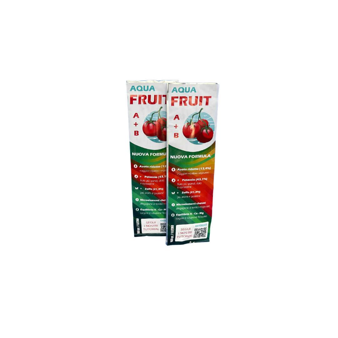 Aquaponic Design AQUA LEAF e AQUAFRUIT fertilizzanti idroponici A+B
