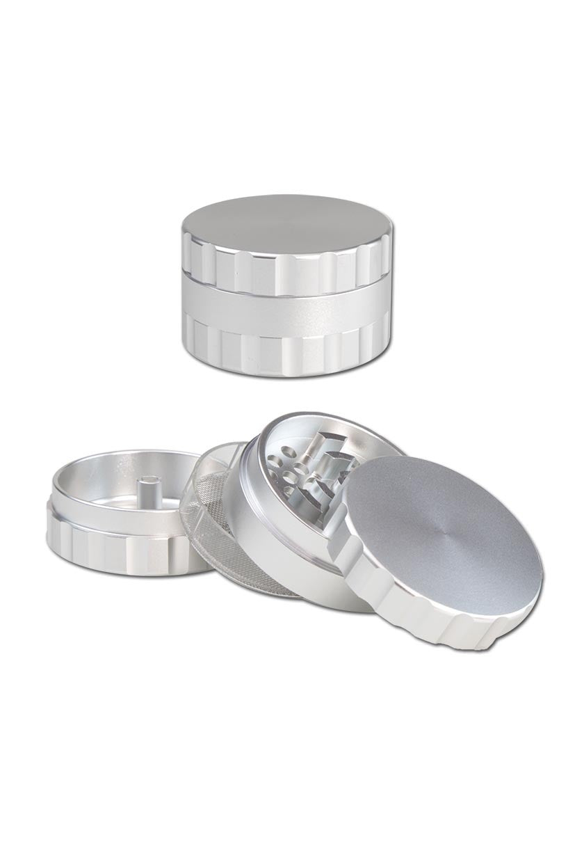 Plantadiscount Parafernalia Grinder in alluminio 3-part Silver 3 parti