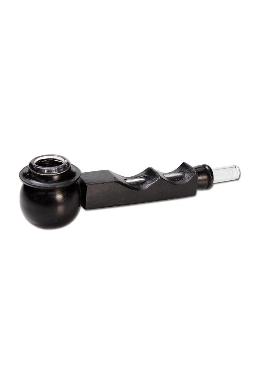 Plantadiscount Parafernalia Wood Pipe with Glass Bowl pipa in legno e vetro