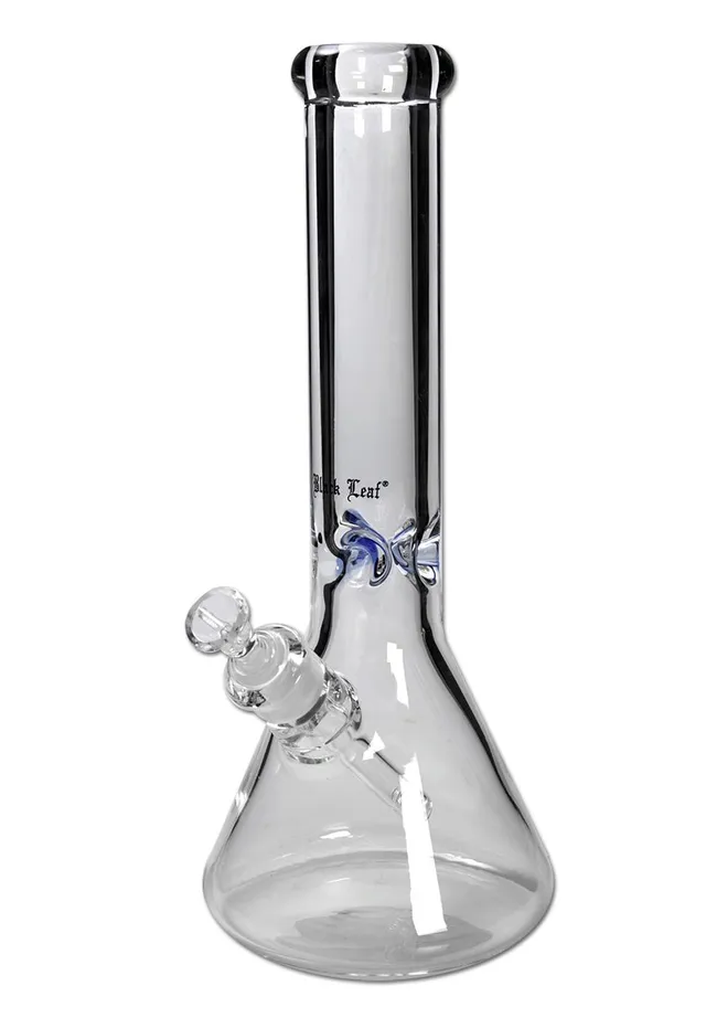 Black Leaf Flask Bong Ice bong 9 mm in vetro