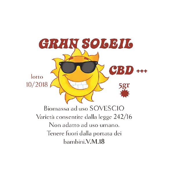 Gran Soleil trinciato di canapa 10 g con CBD