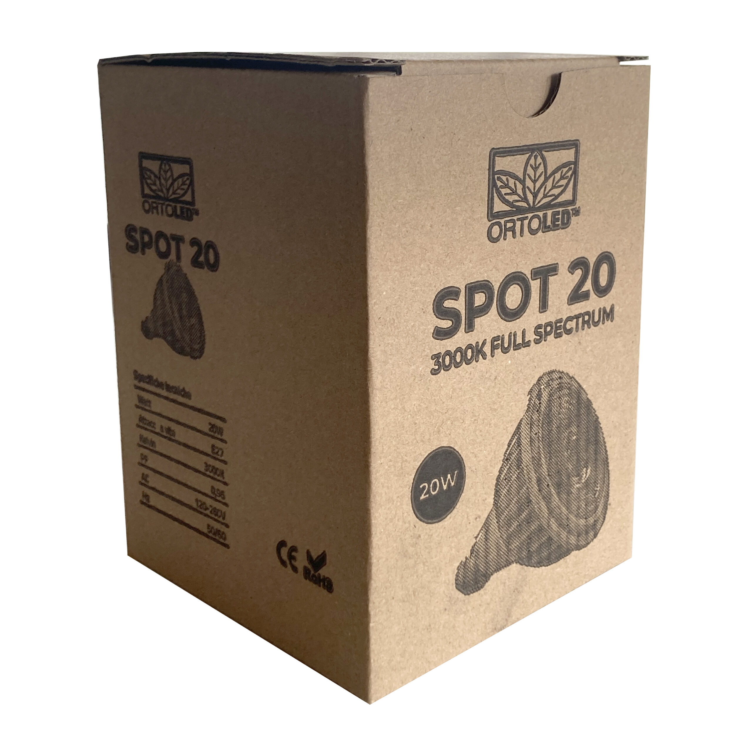 Ortoled Lampadine Spot LED Spot 20 Total Agro 20W lampadina E27 COB