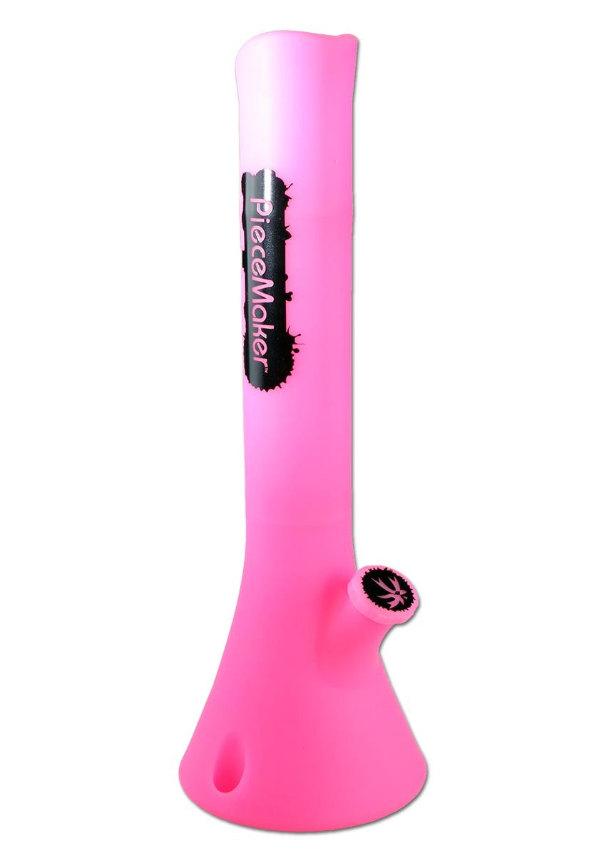 PieceMaker Kirby Miss Pinky Glow bong in silicone flessibile