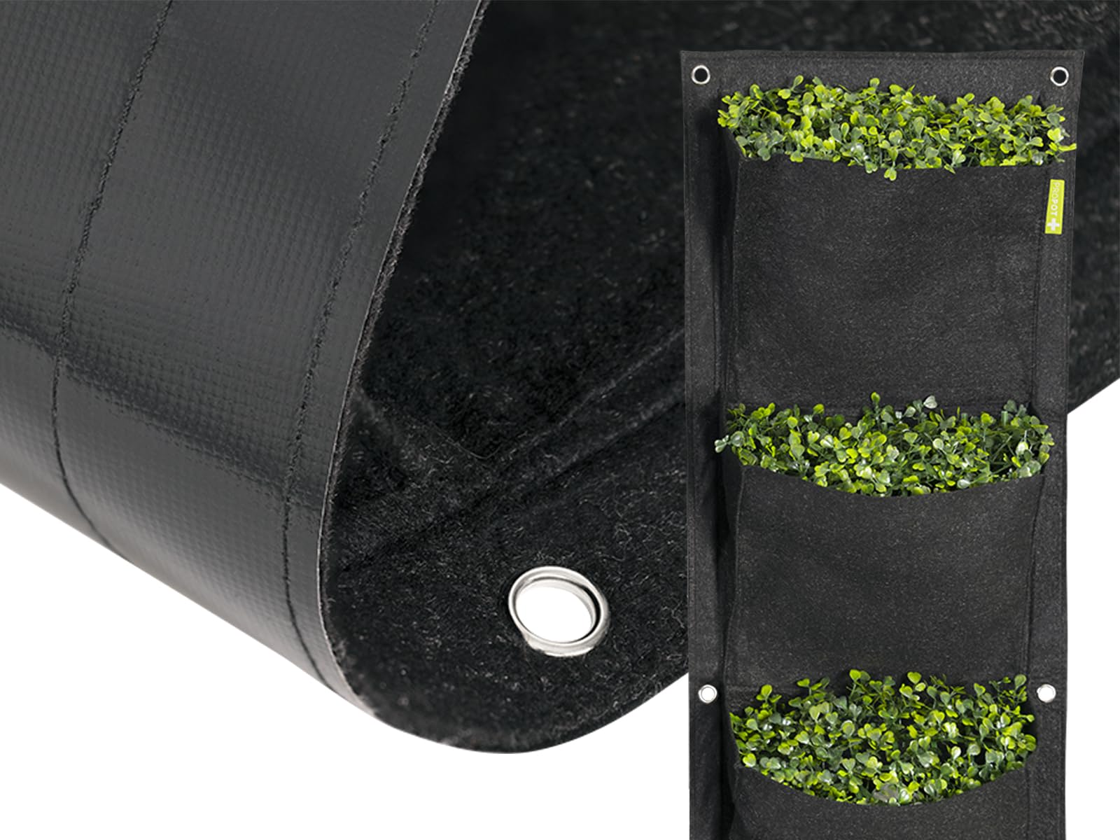 Garden HighPro PROPOT WALL 4 vaso da parete 4 scomparti in PET riciclato