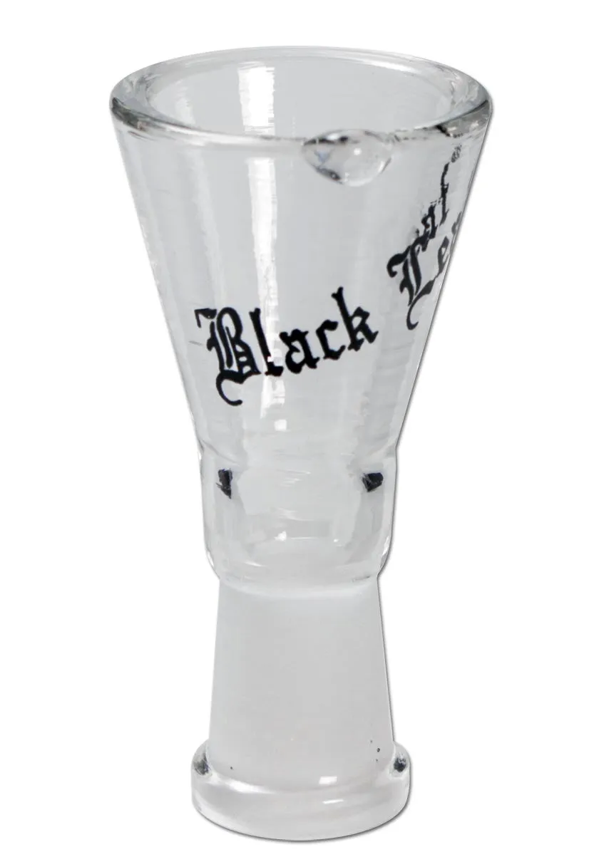 Black Leaf Glass Bowl braciere in vetro con fermarotolamento