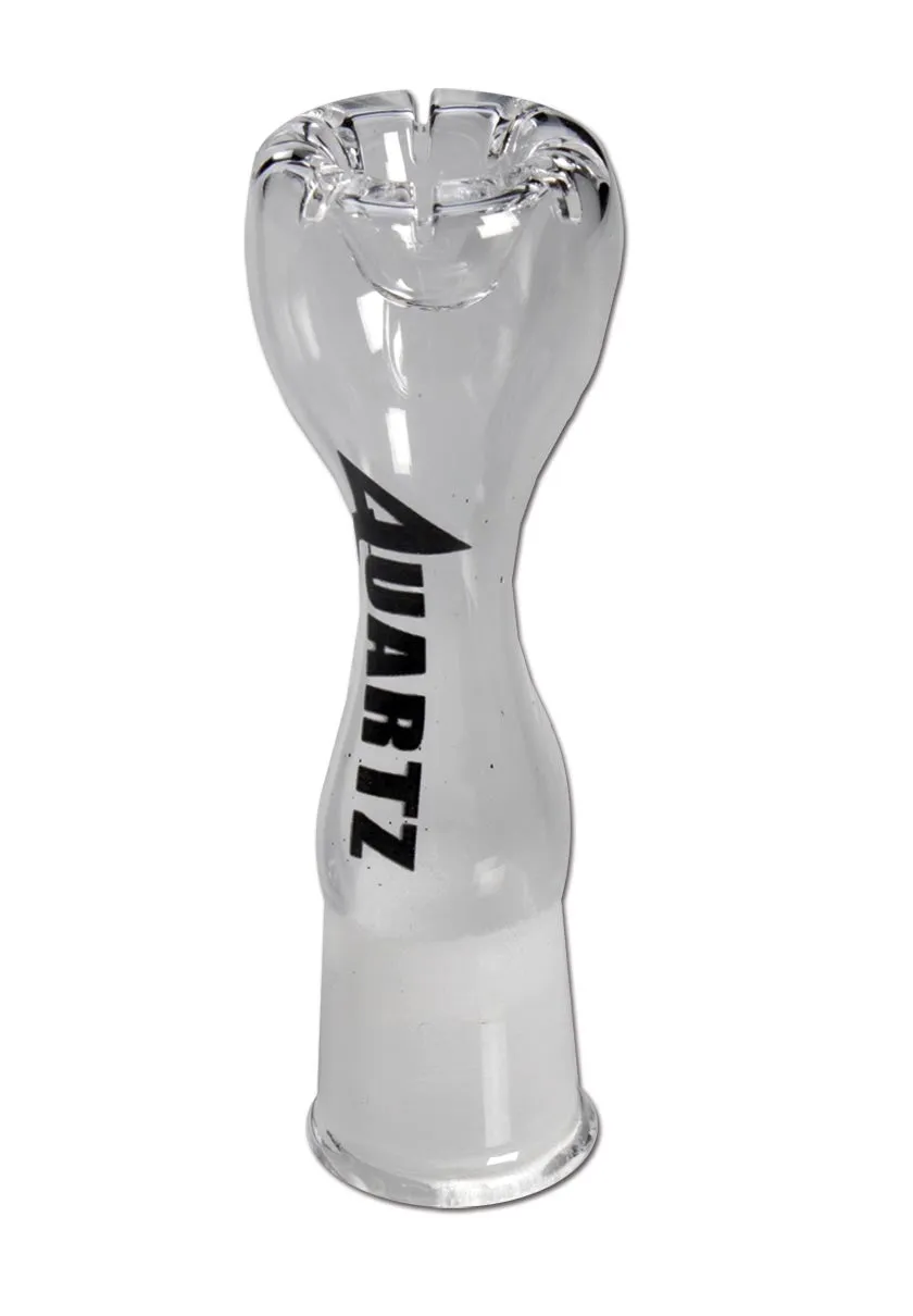 Black Leaf Parafernalia Quartz Oil Bowl with Slits braciere in quarzo