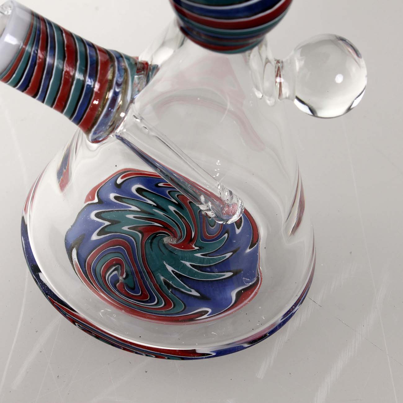Plantadiscount Parafernalia Mini Bong with Slit Diffuser bong Blu Rasta