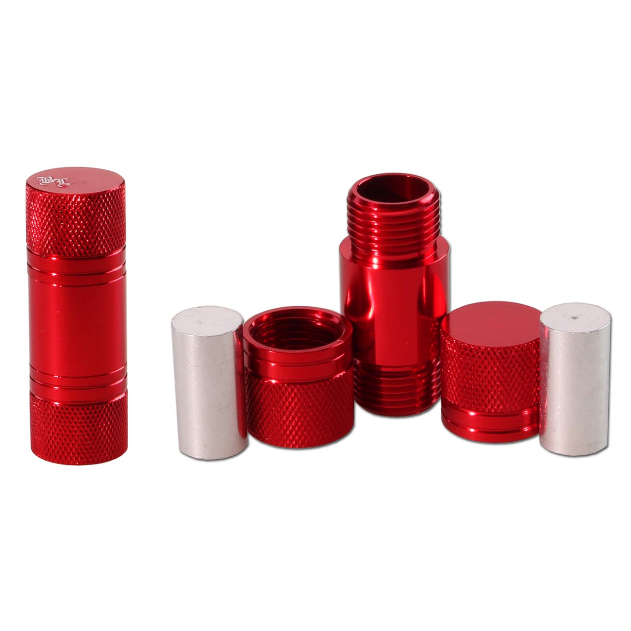 Black Leaf Parafernalia BL Pollen Press S-Size pressa per polline blu rosso alluminio