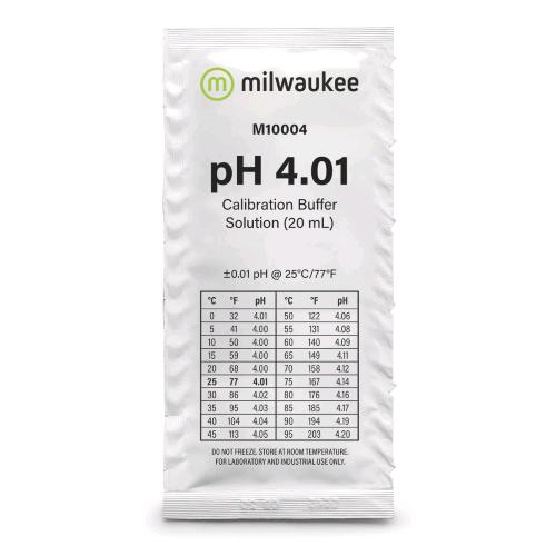 Milwaukee Trattamento acqua Soluzione calibrazione pH 4.01 usa e getta 20 ml