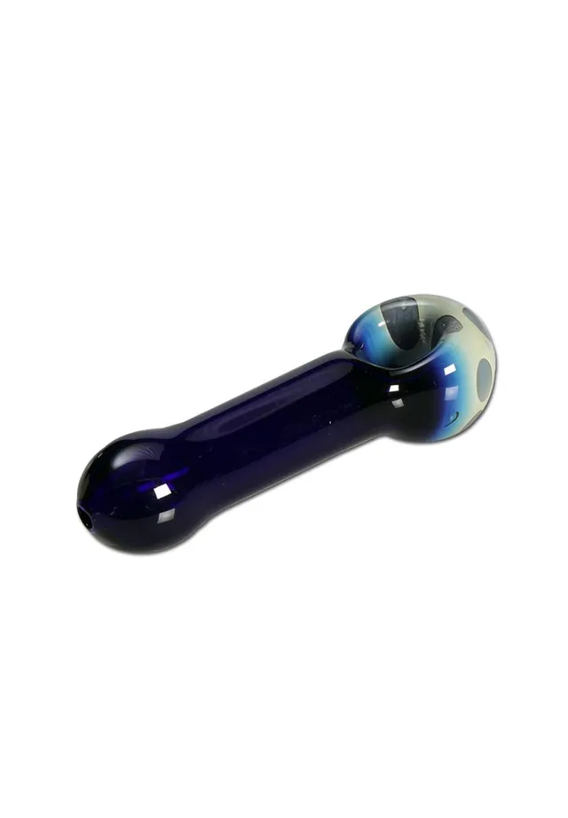 Parafernalia Handpipe glass pipe in vetro blu mushroom