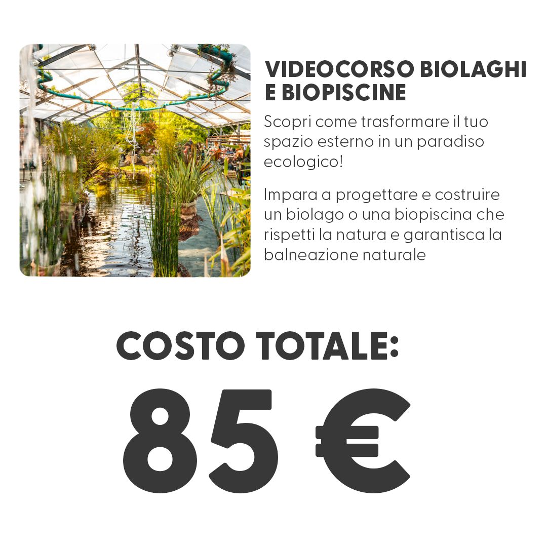 Aquaponic Design Video corsi Pacchetto SCONTATO ACQUAPONICA + BIOLAGHI corsi online