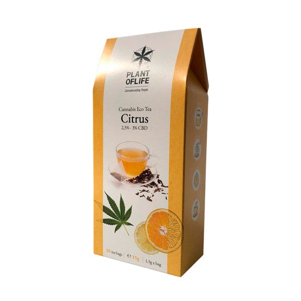 Plant of Life Infuso di Tè al CBD 2.5%–3% gusto Naturale