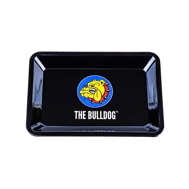 The Bulldog Parafernalia Original Metal Rolling Tray Small vassoio in metallo