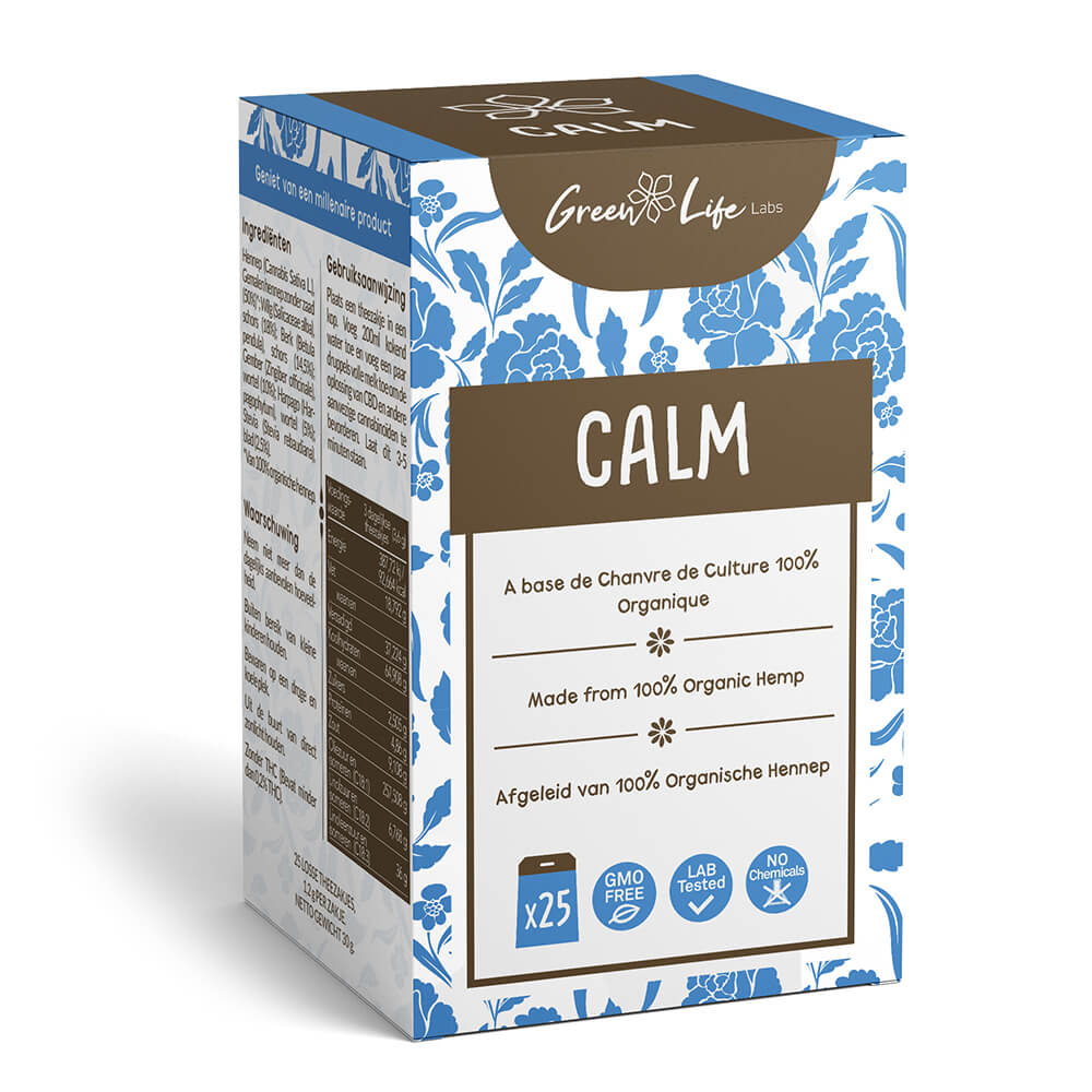 Green Life Alimenti Calm tisana alla canapa gusto Calm 25 bustine