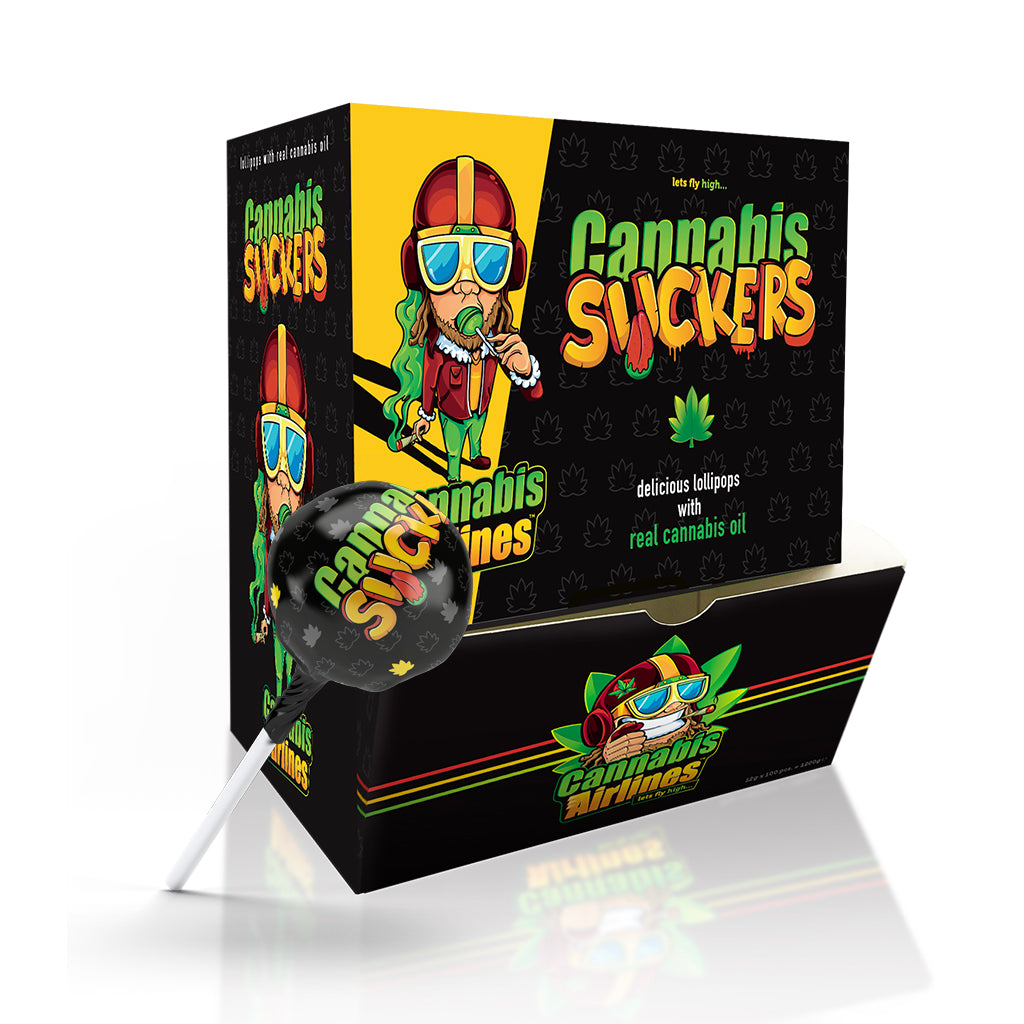 Cannabis Airlines Cannabis Suckers lecca lecca con olio di cannabis