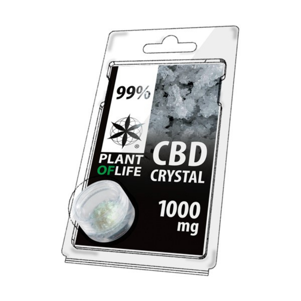 Plant of Life CBD Powder Crystal 99% 1000MG cristalli 1000 mg