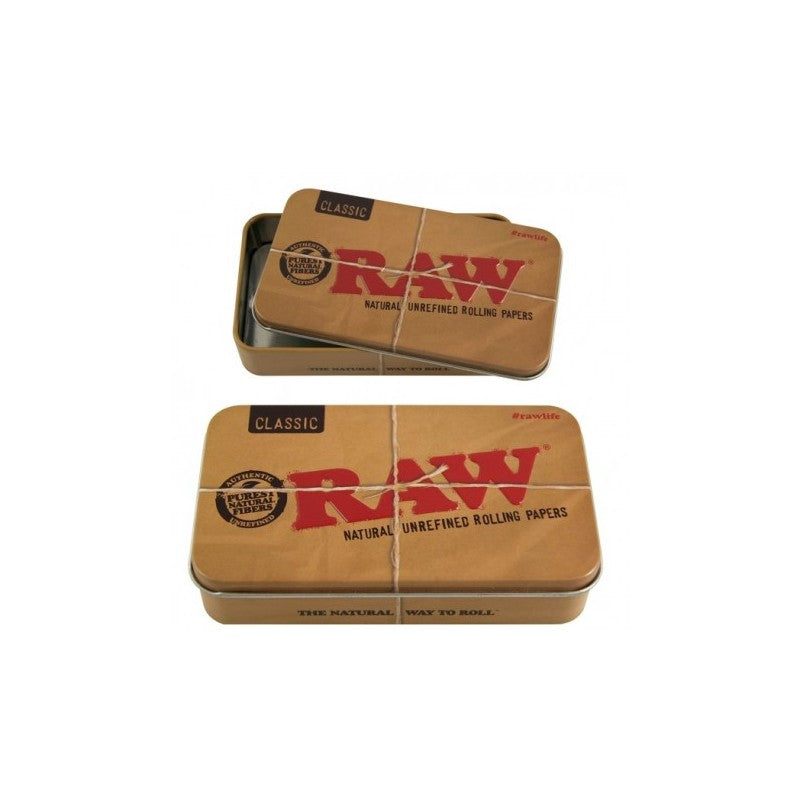 RAW Parafernalia scatola in metallo nera o beige