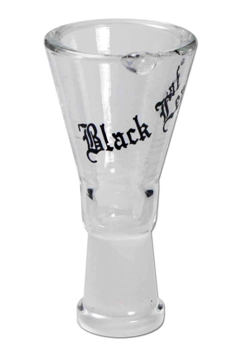 Black Leaf Glass Bowl braciere in vetro con fermarotolamento