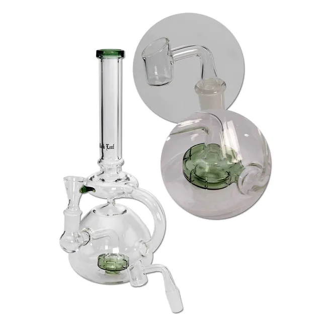 Black Leaf Parafernalia Recycle Bong Herbs and Oil bong per erbe e oli