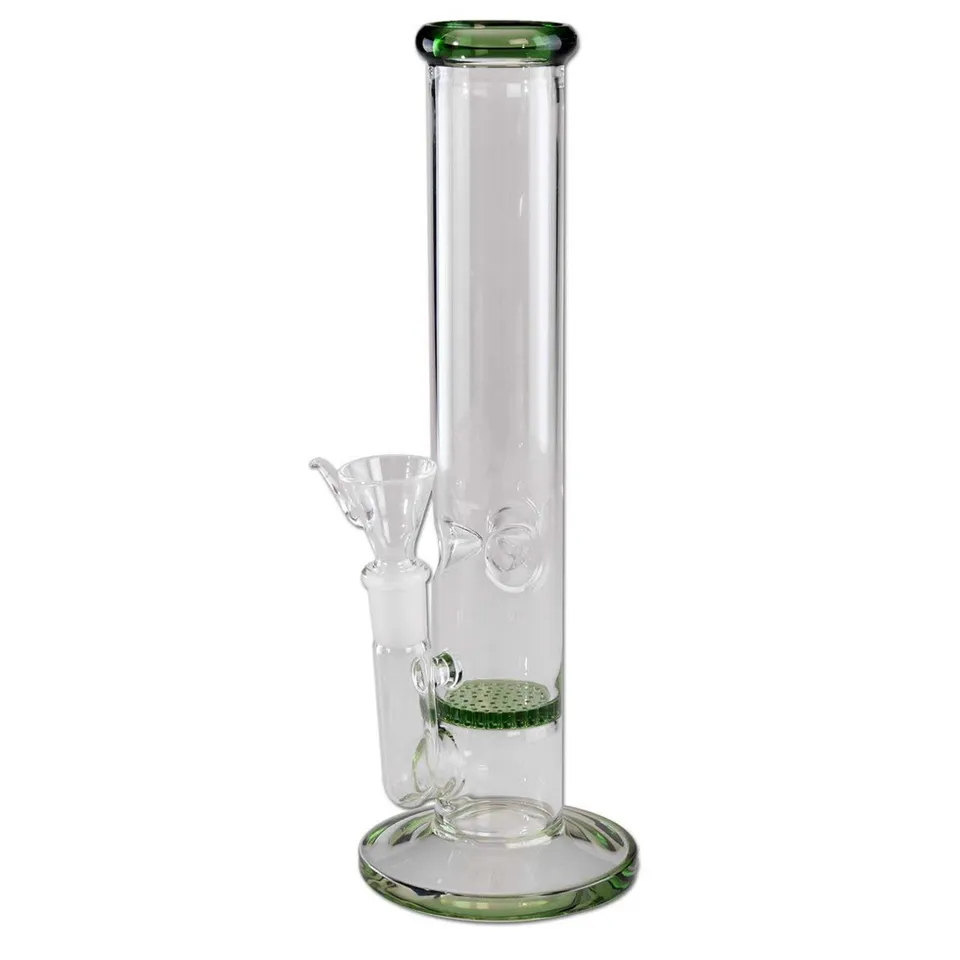 Parafernalia Ice Bong HoneyComb green bong con camera per ghiaccio