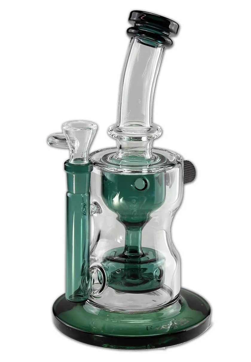 BLAZE GLASS Recycle Bubbler Funnel Percolator bubbler in borosilicato