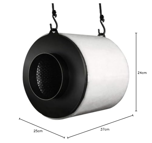 Garden HighPro PROACTIV ODOUR FILTERS 600 filtro a carbone 125 mm 400 m³/h cocco