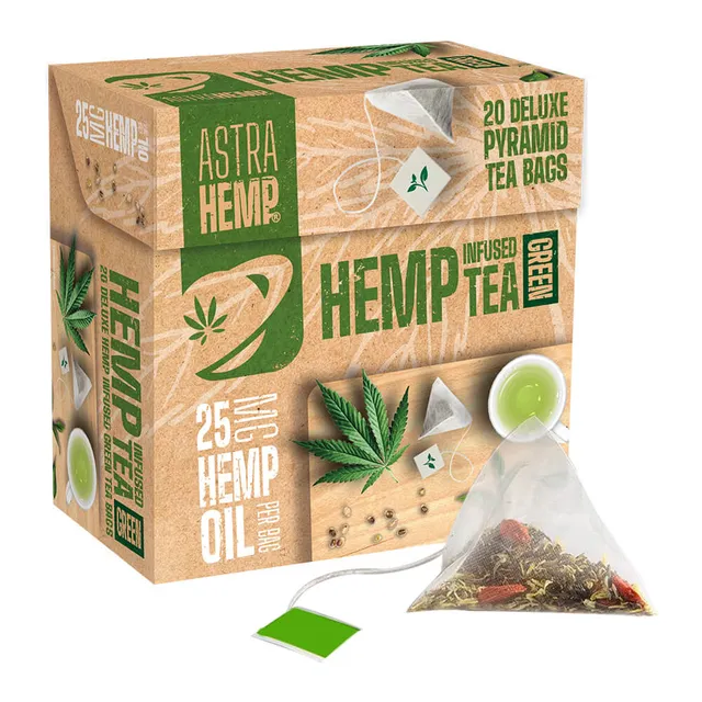 Astra Tea Verde THC Free tè con olio di canapa 10 bustine