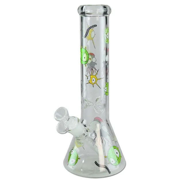Plantadiscount Parafernalia Haze Invaders Flask Bong L bong con diffusore