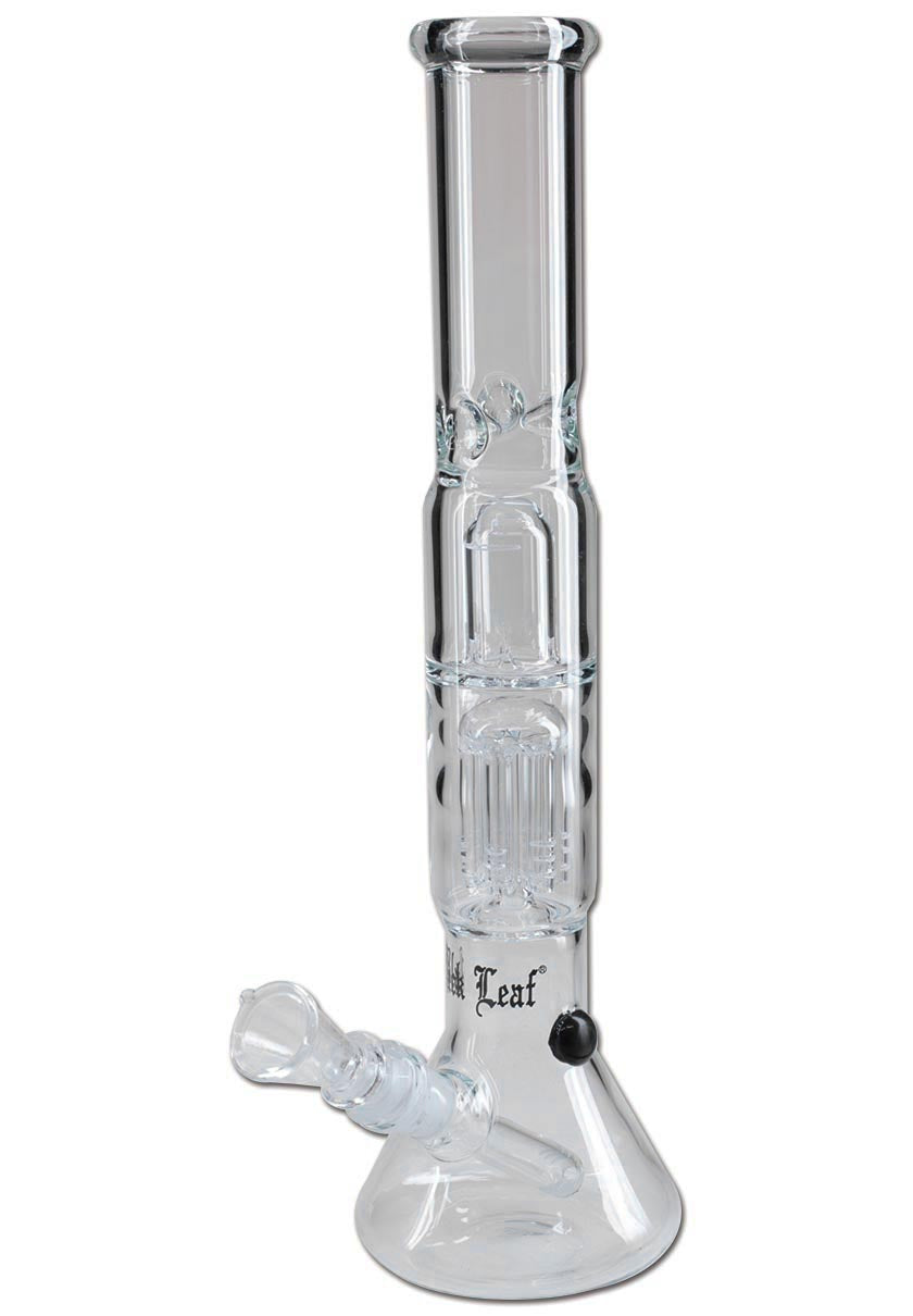 Black Leaf Parafernalia Ice Bong 6-Arm Percolator bong in vetro 6 bracci