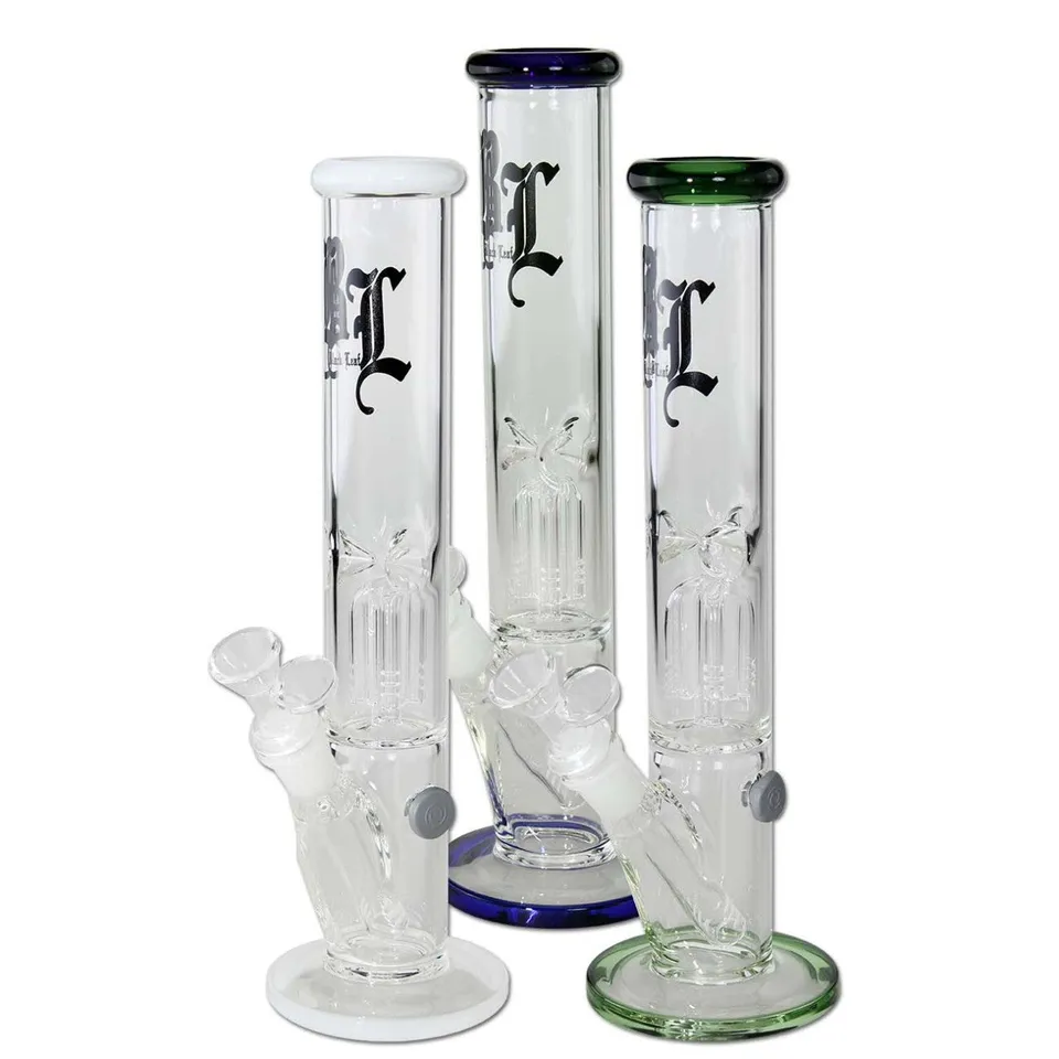 Black Leaf Parafernalia Ice Bong 4-Arm Percolator bong con camera del ghiaccio