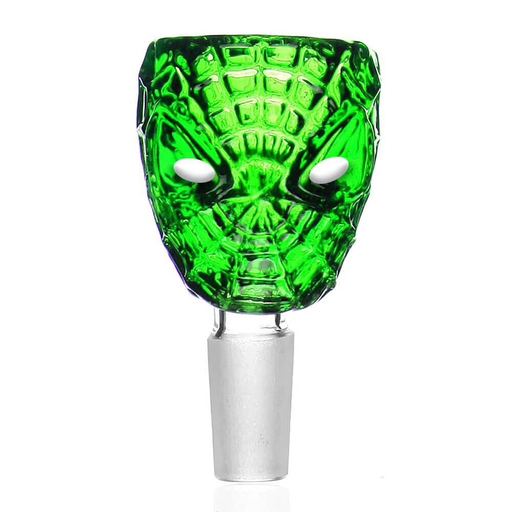 Plantadiscount Spider Face braciere in vetro verde 18 mm