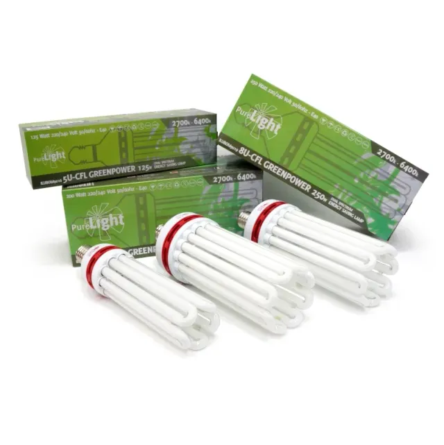 Pure Tent Lampadine Pure Light CFL Greenpower lampadina E40 spettro misto
