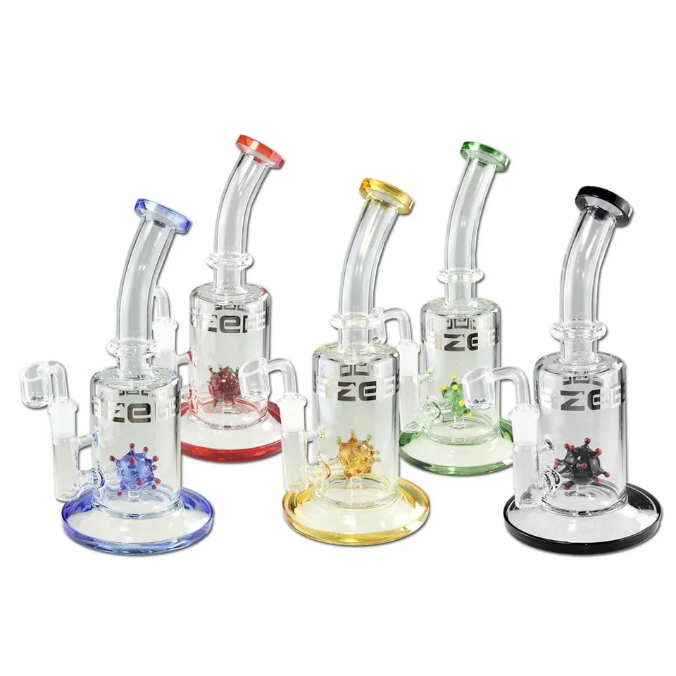 BLAZE GLASS Parafernalia Virus Ball Oil Bong/Dab Rig dab rig in borosilicato