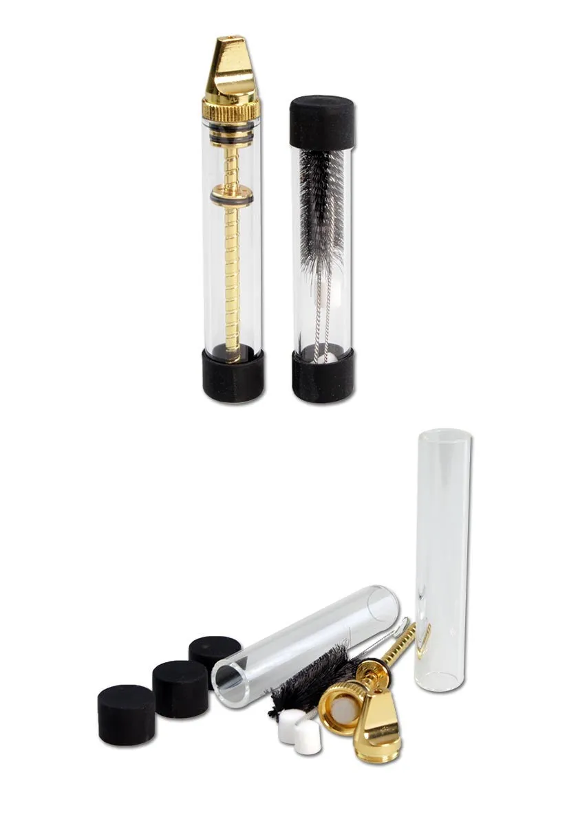 Plantadiscount Parafernalia Glass Blunt pipe in borosilicato, vite in ottone