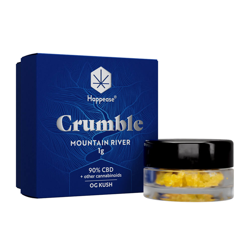 Happease Estratto di CBD Crumble 90% CBD + Altri Cannabinoidi 1 g