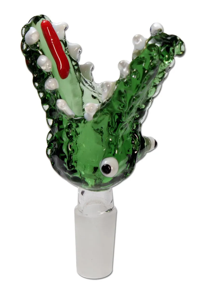 Plantadiscount Parafernalia Glass Bowl Crocodile braciere verde SG 14
