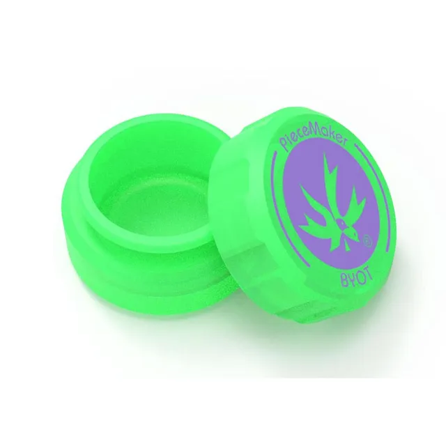 PieceMaker Green Glow Silicone Container contenitore mini luminoso