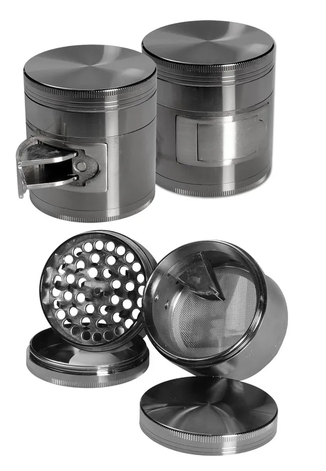 Parafernalia Grinder 4-part with Ejection grinder grigio 4 parti