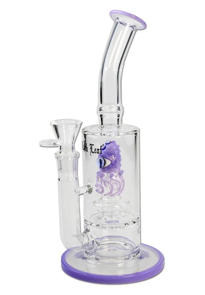 Plantadiscount Parafernalia Black Leaf Octopus Bong Shower Head Perco purple bong viola