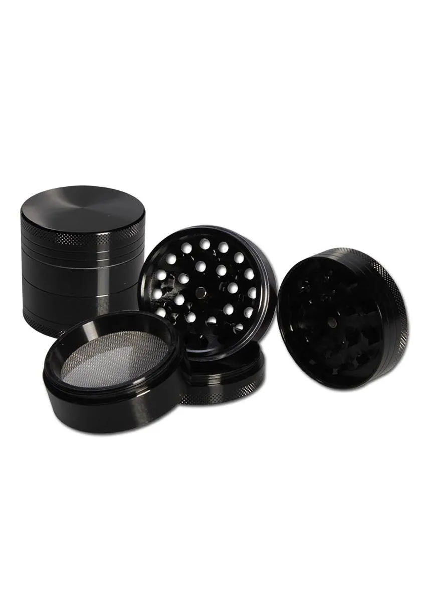 Plantadiscount Parafernalia Grinder in alluminio in 4 parti concavo anodizzato grinder
